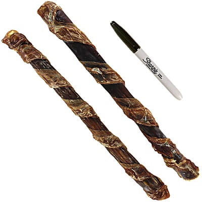 Tuesday's Natural Dog Company Tremenda Chewy Bulls - 12 in.