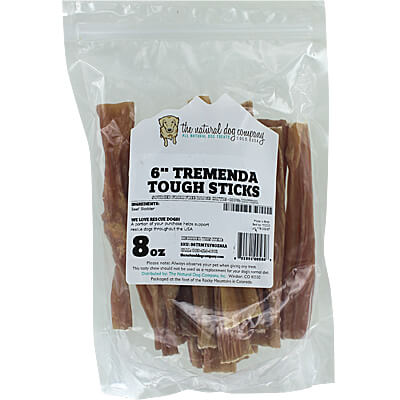 Natural Dog Company 6 in. Tremenda Tough Sticks - 8 oz. Bag
