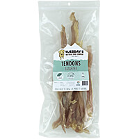 Tuesday's Natural Dog Company Beef Tendons - Assorted Tendons, 8 oz.