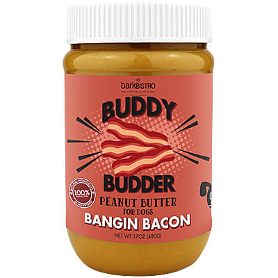 Buddy Budder Peanut Butter - Bangin Bacon, 17 oz. Jar