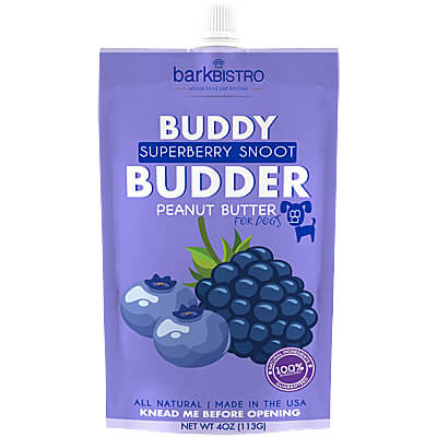 Buddy Budder Peanut Butter - Superberry Snoot, 4 oz. Squeeze Pack