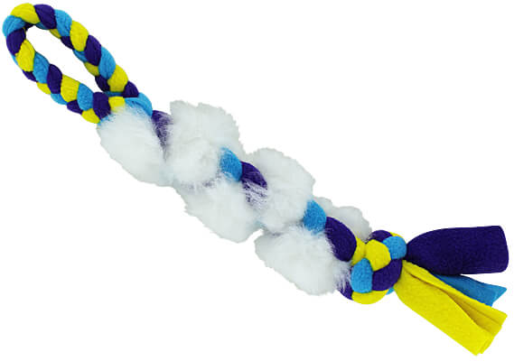 Fleecy Fluffy Fur Braided Tug - Sheep, Small