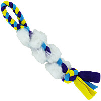 Fleecy Fluffy Fur Braided Tug - Sheep, Small