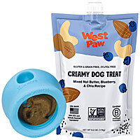 West Paw Creamy Dog Treat - Mixed Nut Butter, Blueberry & Chia, 6.2 oz.