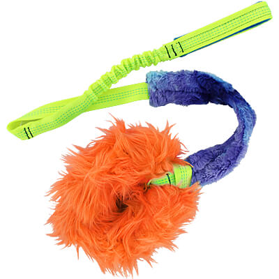 Tribble Trouble Ring Chaser - Orange Tribble with Long Bungee Handle