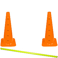 Dog Agility Hurdle or Cavaletti - 2 Cones and 1 Pole