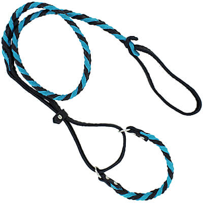 Braided Leather Martingale Agility Leads - 4ft