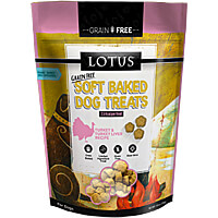 Lotus Soft Baked Dog Treats - Turkey & Turkey Liver, 10 oz.