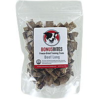 Bonus Bites Training Treats - Beef Lung, 4 oz.