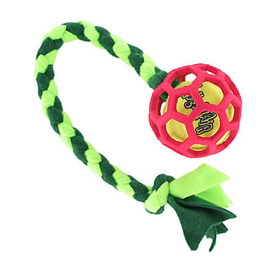 Beanie Braided Hol-ee Roller Fleece Tugs with a Squeaker Ball
