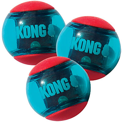 Kong Squeez Action Balls, 3-Pack