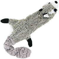 Skinneeez Stuffing-free Dog Toy - Raccoon, 23"