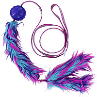 Tessa's Twin Tail Chaser Tug with Squeaker Ball