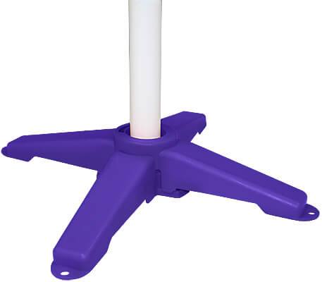 Clip and Go Agility Pedestal Jump Bases for 1 in. PVC - Set of 2, Purple