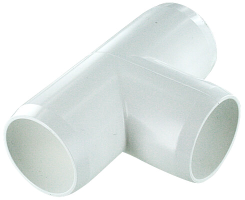 1-1/4 in. Tee PVC Fitting, Furniture Grade - White