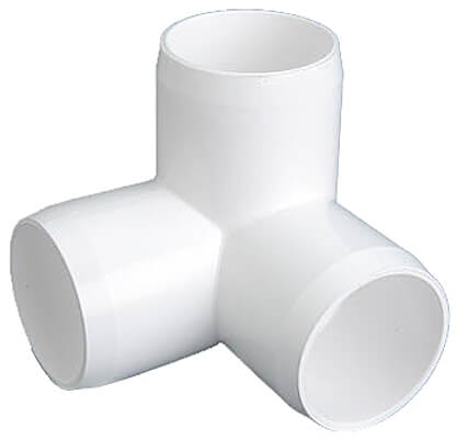 1-1/4 in. 3-Way PVC Fitting, Furniture Grade - White