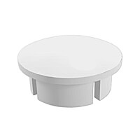 1" Internal PVC Dome Caps - White