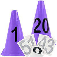BUNDLE DEAL: 20-Obstacle Number Set - Cones