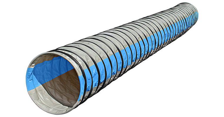 PRE-ORDER Naylor Heavy-Weight Competition Agility Tunnels - 5-meter, Grey with Light Blue ...