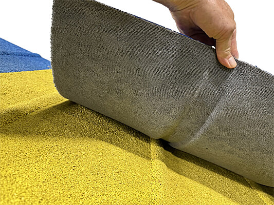 Bottom is contoured to fit over the slats