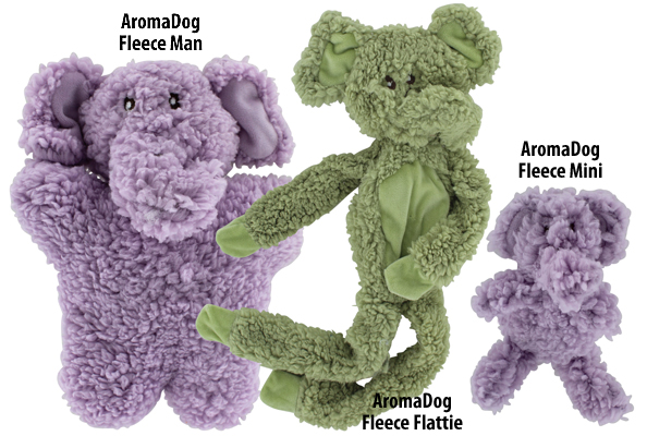 AromaDog toy size comparison