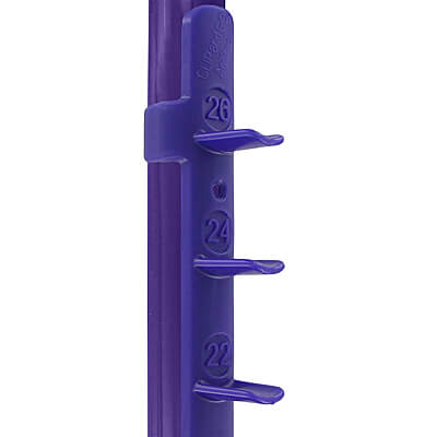 Purple strip on purple PVC