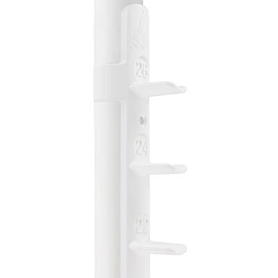 White strip on white PVC