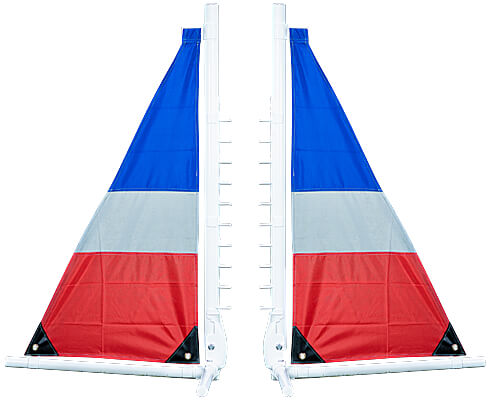 Blue-Grey-Red Stripes