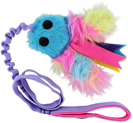 Turquoise head with rainbow legs