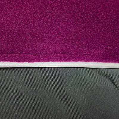 Top is fleece, bottom is thermal tricot