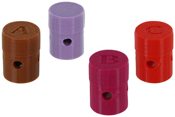 Optional letter on top to identify odor