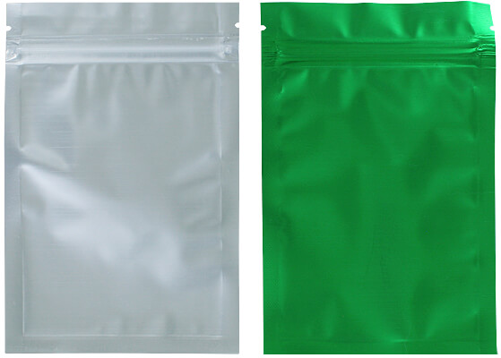 One side is clear and one side is colored