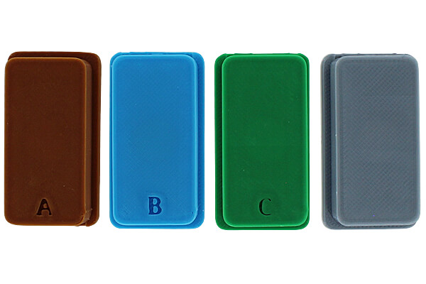 Optional letter on bottom to identify odor