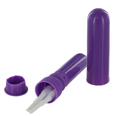 Loading the tube with Q-tips