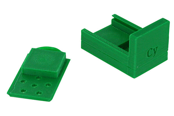 Magnets are embedded in the plastic so no glue is used