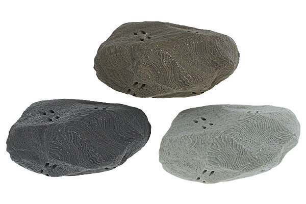 Top view of several rocks made with Fossil filament