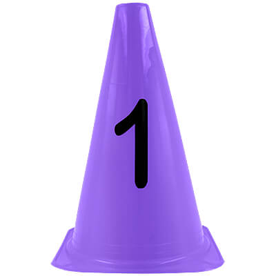 Cone with number applied (sold separately)