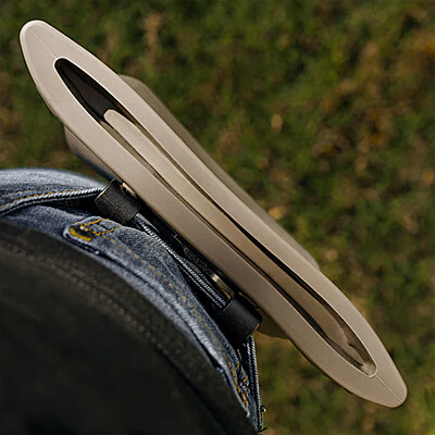 Secured on pocket using Adventure Clip