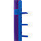 Blue strip on purple PVC