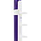 White strip on purple PVC