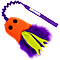 Orange head with purple legs