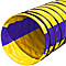 Yellow with Purple Stripes