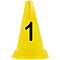 Cone with number applied