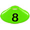 Cone with number applied (sold separately)