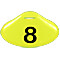 Cone with number applied (sold separately)